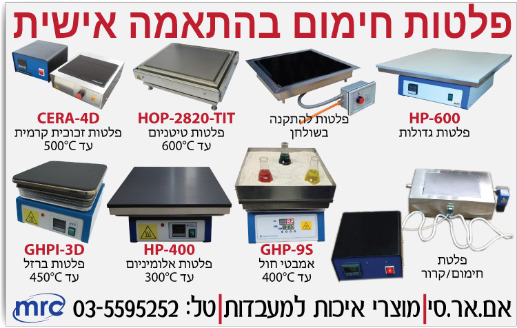 פלטות חימום בהתאמה אישית