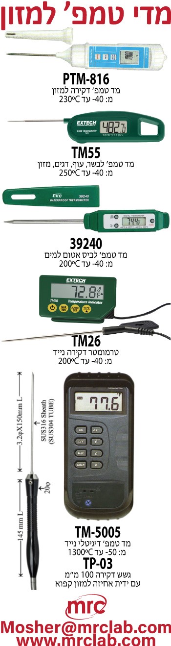 מדי טמפרטורה למזון