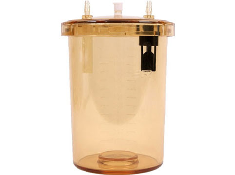 PES Waste Bottle(1200ml) with Spill- proof buoy, cover