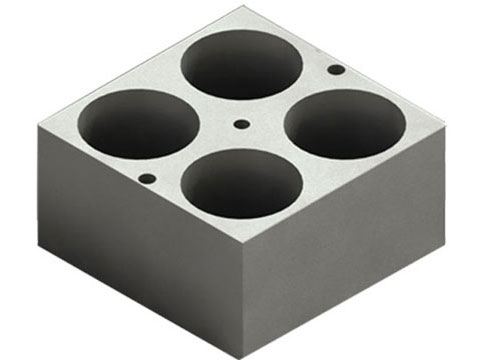 בלוק מבחנות עם 4 מקומות עבור 50מ"ל 4*28mm