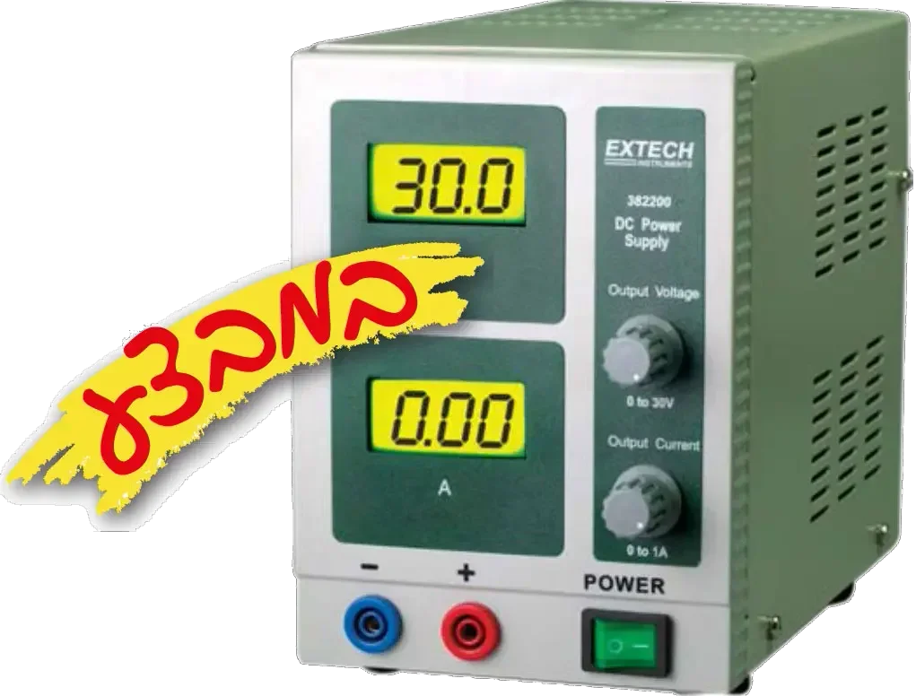 ספק כח DC,יציאה אחת, 0-1A,0-30V