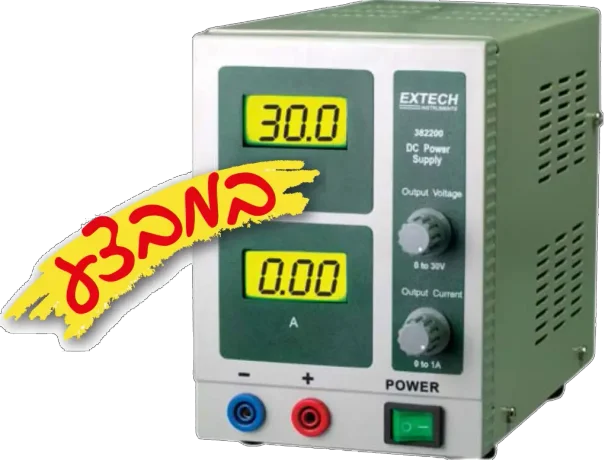 ספק כח DC,יציאה אחת, 0-1A,0-30V