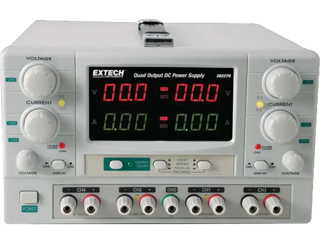 ספק כח DC, בעל 4 יציאות ,0-5A,0-30V 3