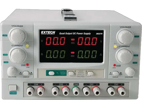 ספק כח DC, בעל 4 יציאות ,0-5A,0-30V 3