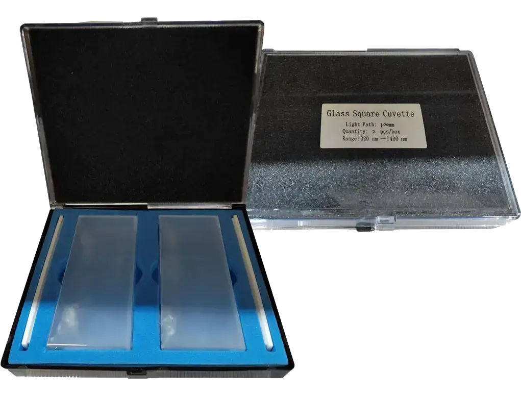 SQUARE CUVETTES.GLASS 100mm 3