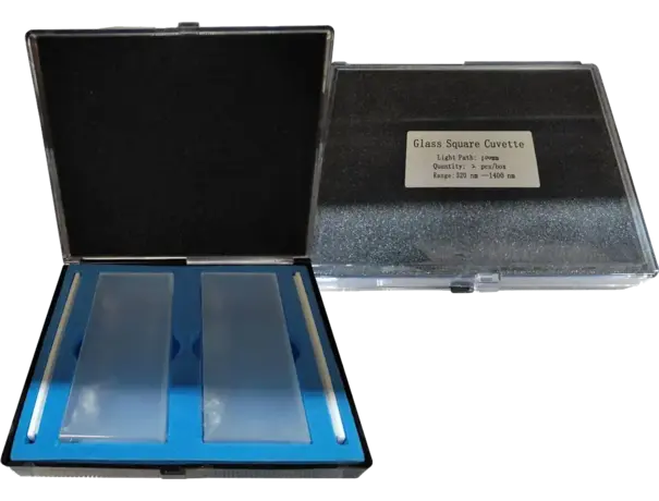 SQUARE CUVETTES.GLASS 100mm 3