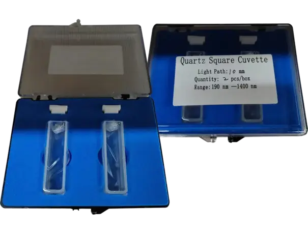 SQUARE CUVETTES.QUARTZ 10mm 3