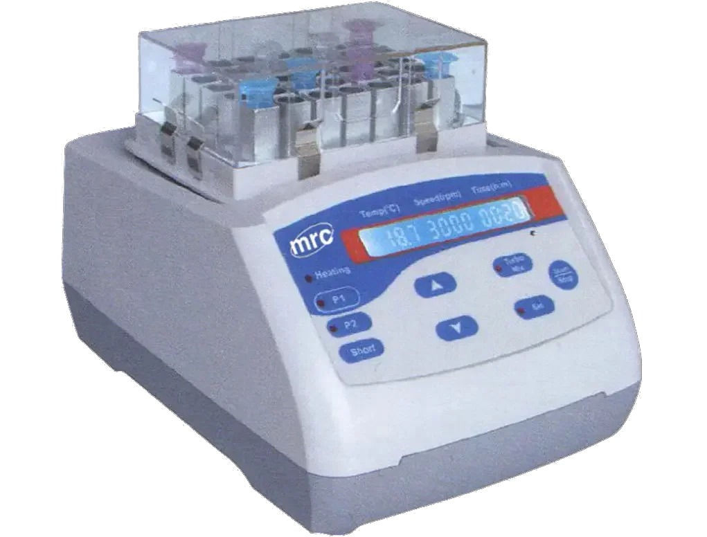בלוק מבחנות מחומם עם שייקר 3