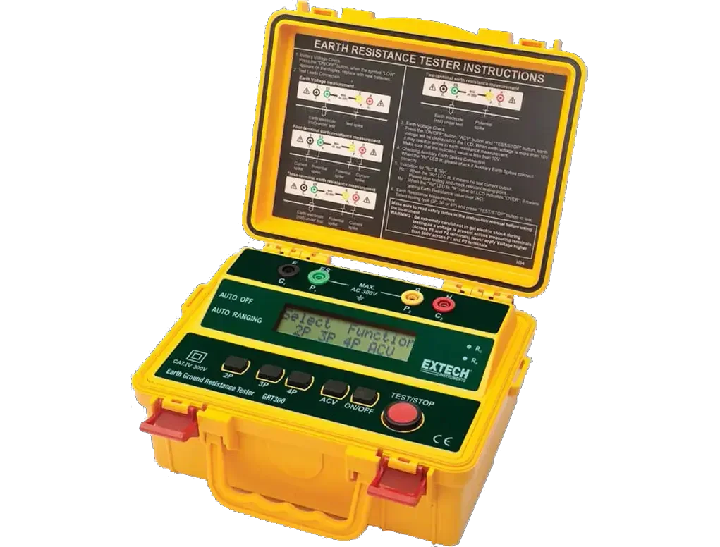 4-WIRE EARTH GROUND RESISTANCE TESTER