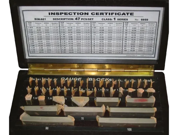 Gauge Block 87 pieces/box Grade 1