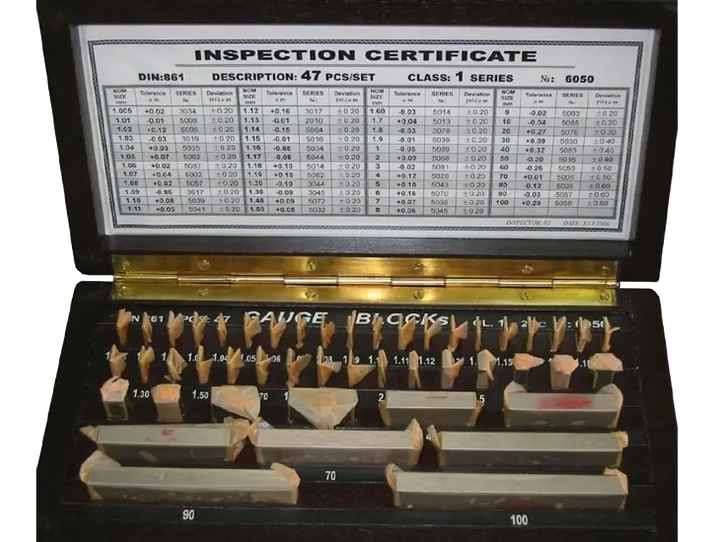 Gauge Block 87 pieces/box Grade 1