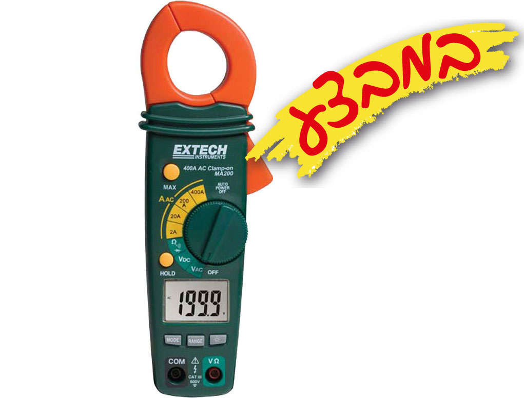 צבת זרם 400 אמפר AC משולב עם רב מודד 3