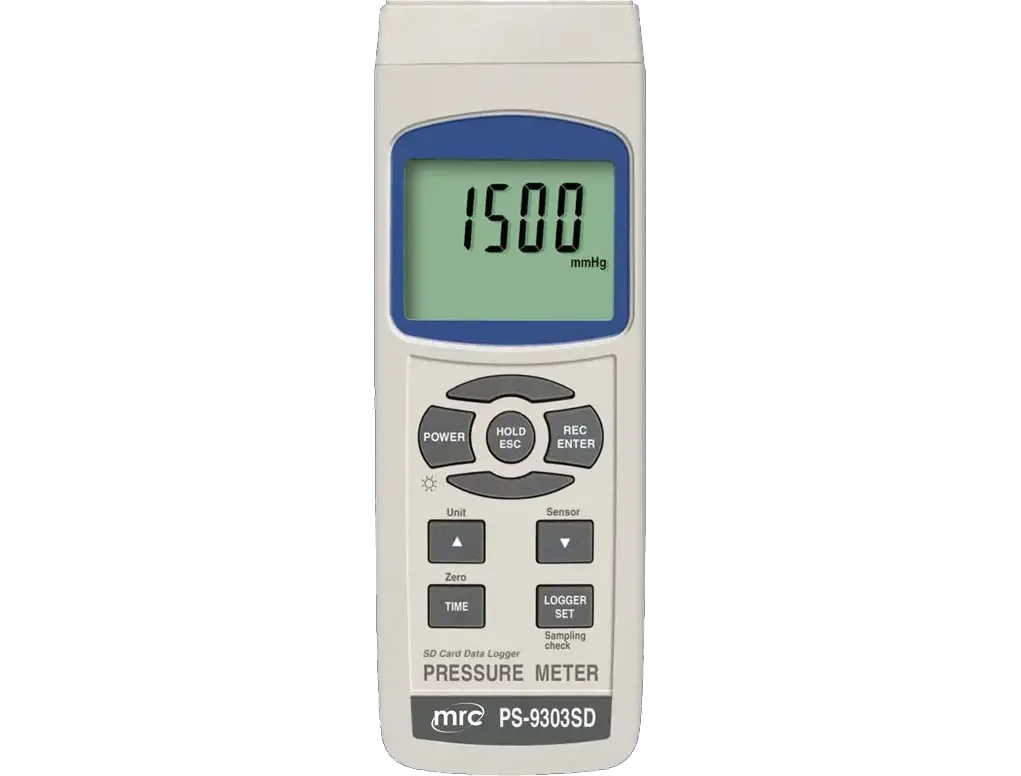 אוגר לחץ לטווח 2,5,10,20,50,100,400 בר(חיישן בנפרד)
