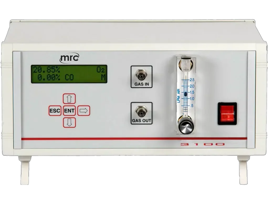 אנלייזר חמצן שולחני - חיישן זירקוניה 10-20PPM to 30% - עם אגירת נתונים 3