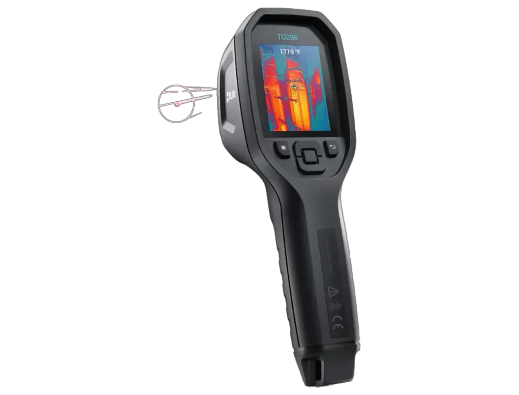 מצלמה תרמית תעשייתית -25°C עד 1080°C, פיקסלים-19,200