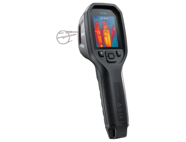 מצלמה תרמית תעשייתית -25°C עד 1080°C, פיקסלים-19,200